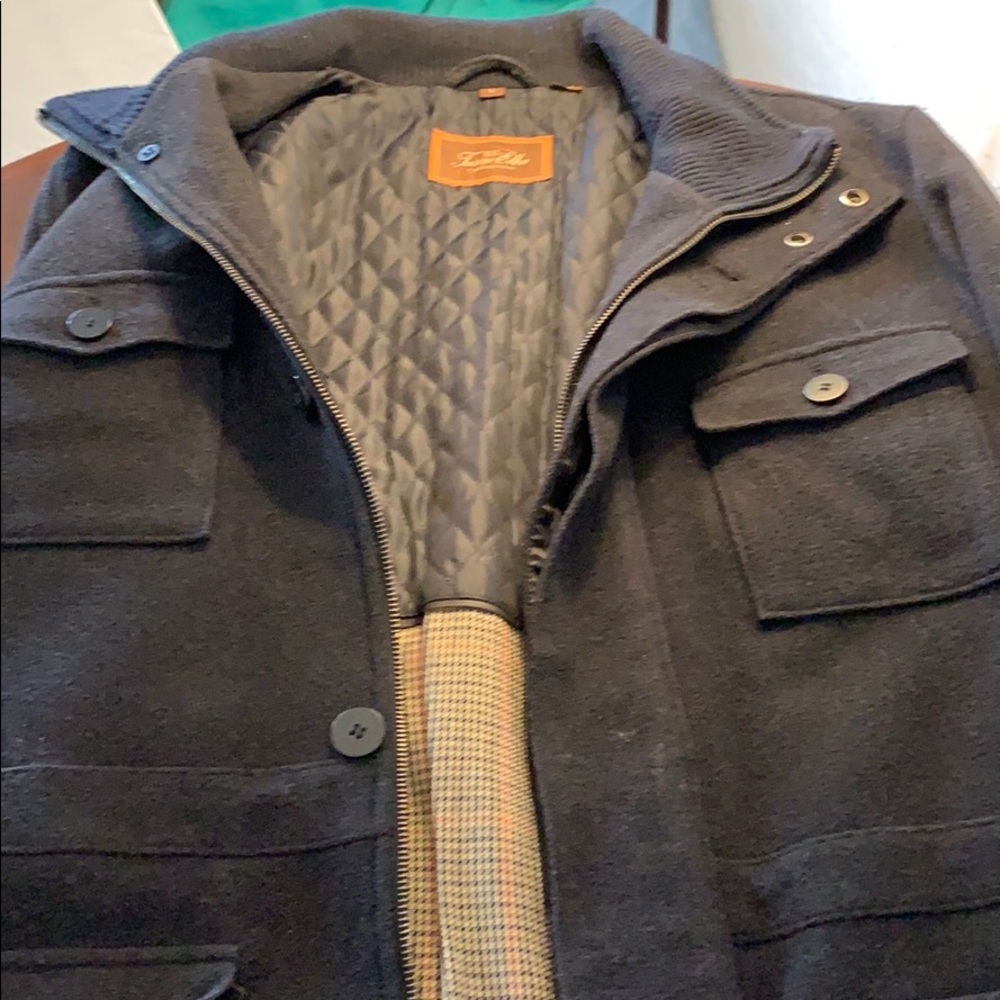 Wool men’s Peacoat Tasso Elba